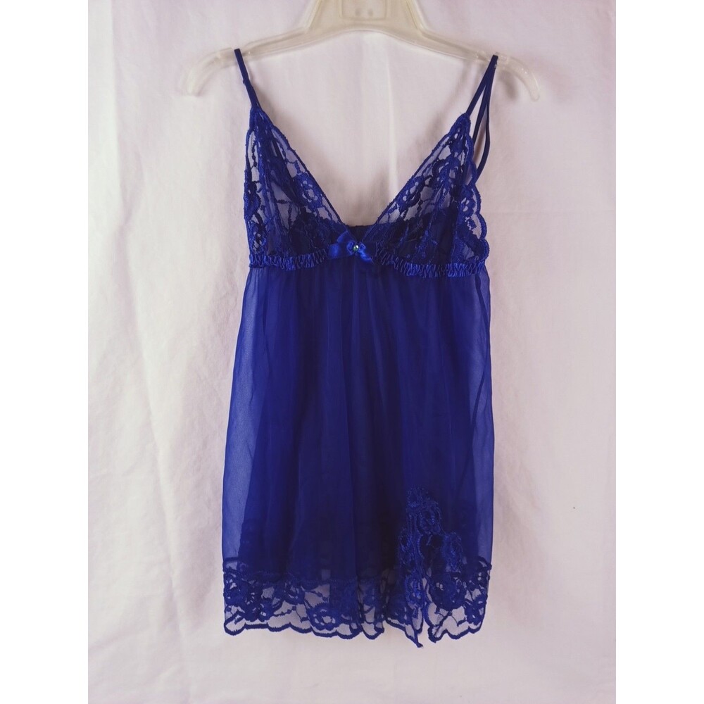 Frederick's of Hollywood Womens Medium Lingerie Babydoll Nighties Sheer Lace
